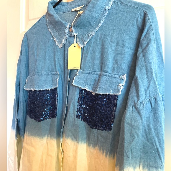 JodiFL long sleeve button with sequins - Picture 4 of 4